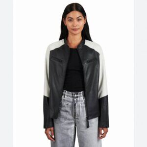 NWT Jakett Thea Washed Leather Jacket Size Small